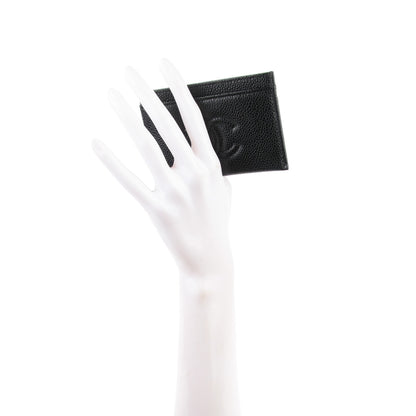 Chanel Caviar Timeless CC Card Holder Black 2 of 8