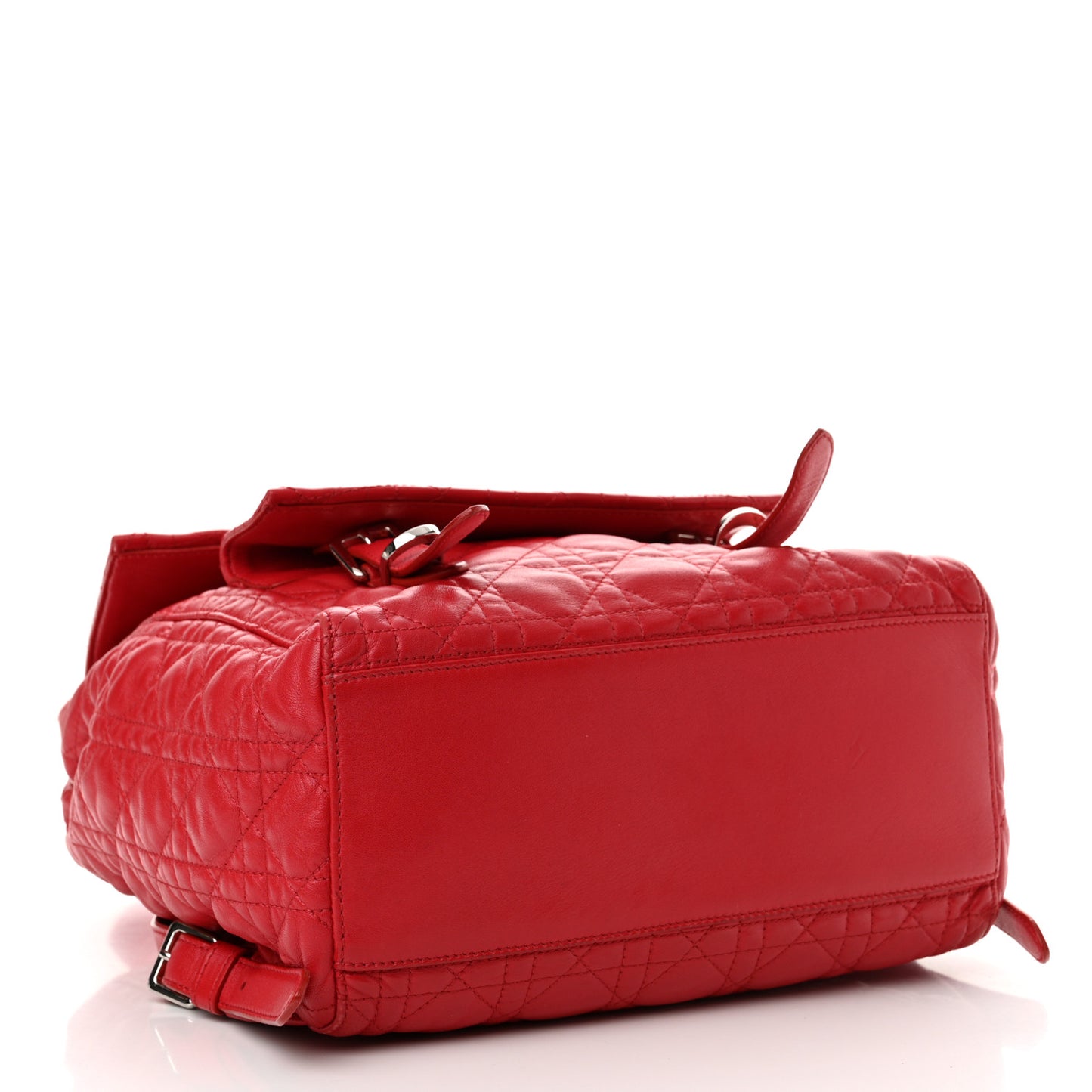 Lambskin Cannage Large Stardust Backpack Red