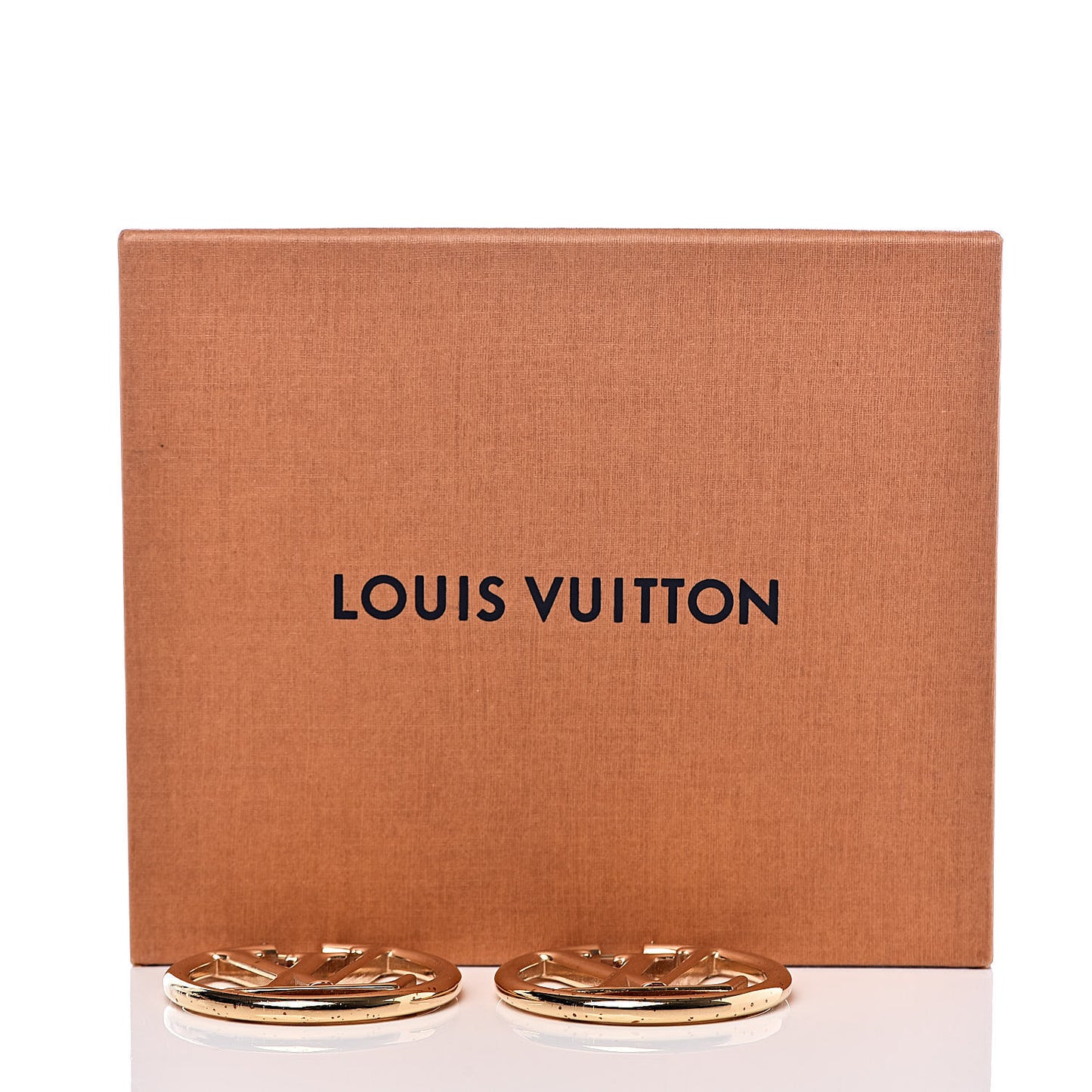 Metal Louise Hoop Earrings Gold