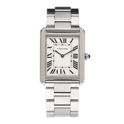 Cartier Stainless Steel 27mm Tank Solo Quartz Watch 1 of 6