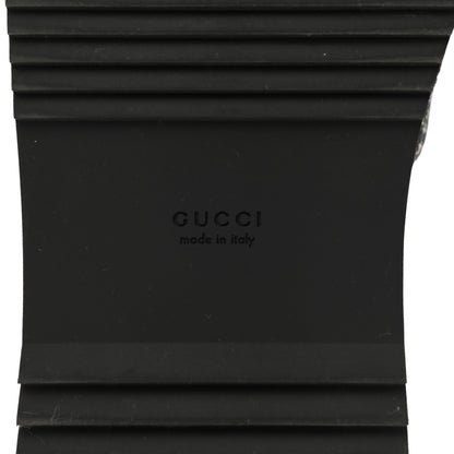 Gucci Jacquard Black Denim GG Monogram Angelina Platform 55mm Slide Sandals 38 Black Ivory 6 of 12