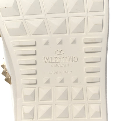 Valentino Garavani Calfskin Rockstud Untitled Open Sneakers 39 White 6 of 11