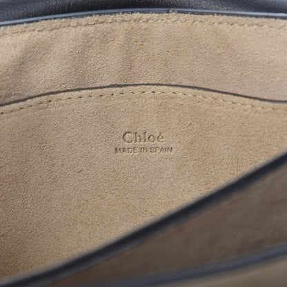 Chloe Suede Calfskin Small Faye Shoulder Bag Black 8 of 10