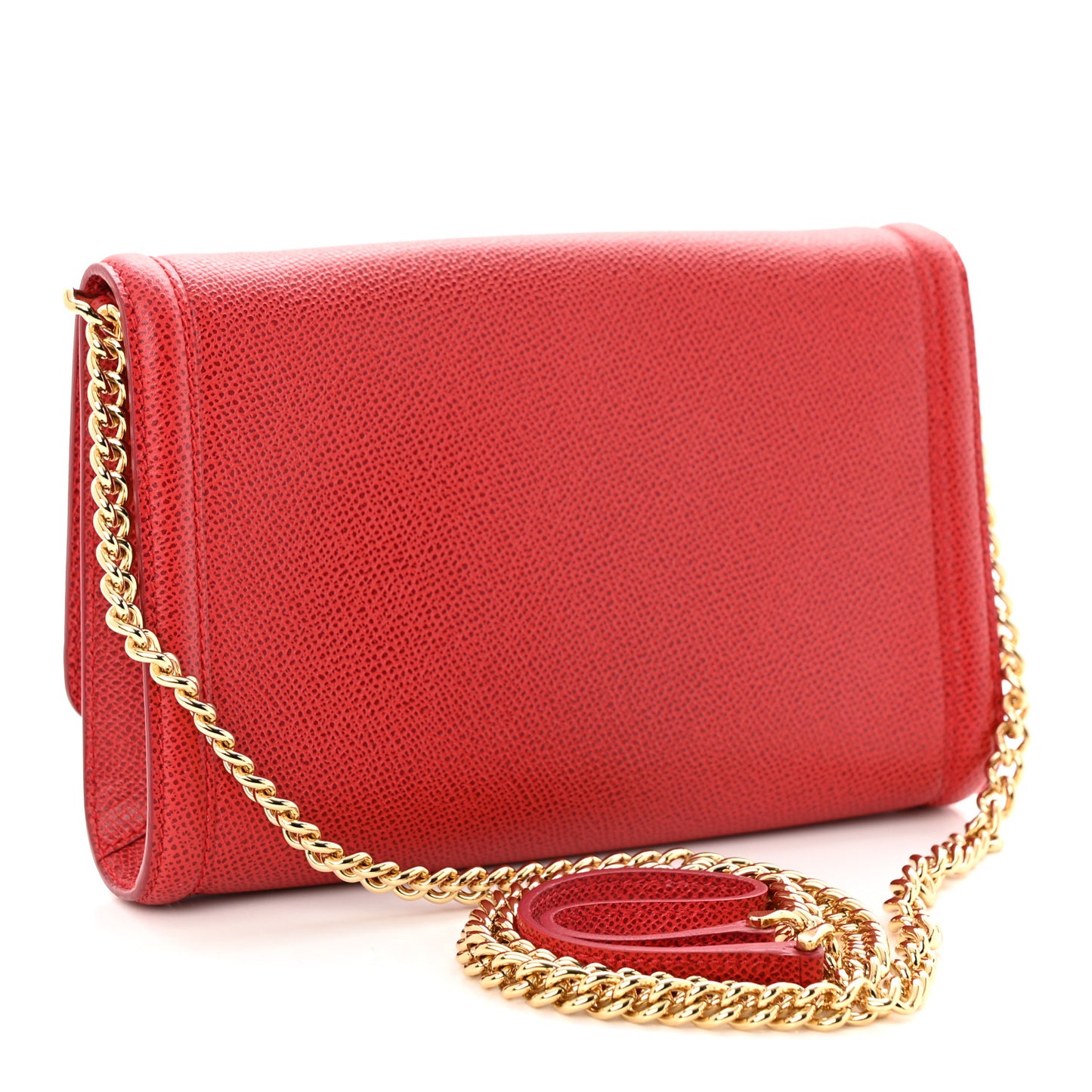 Hammered Calfskin Vara Bow Minibag Red
