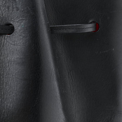 Mansur Gavriel Vegetable Tanned Calfskin Bucket Bag Black Flamma 9 of 11