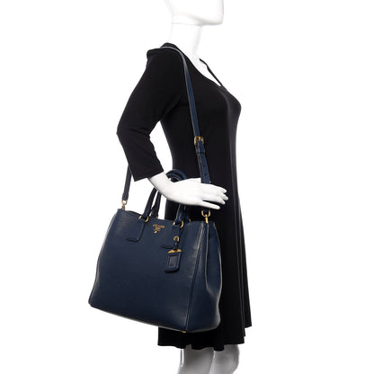 Prada Vitello Daino Tote Bluette 2 of 9