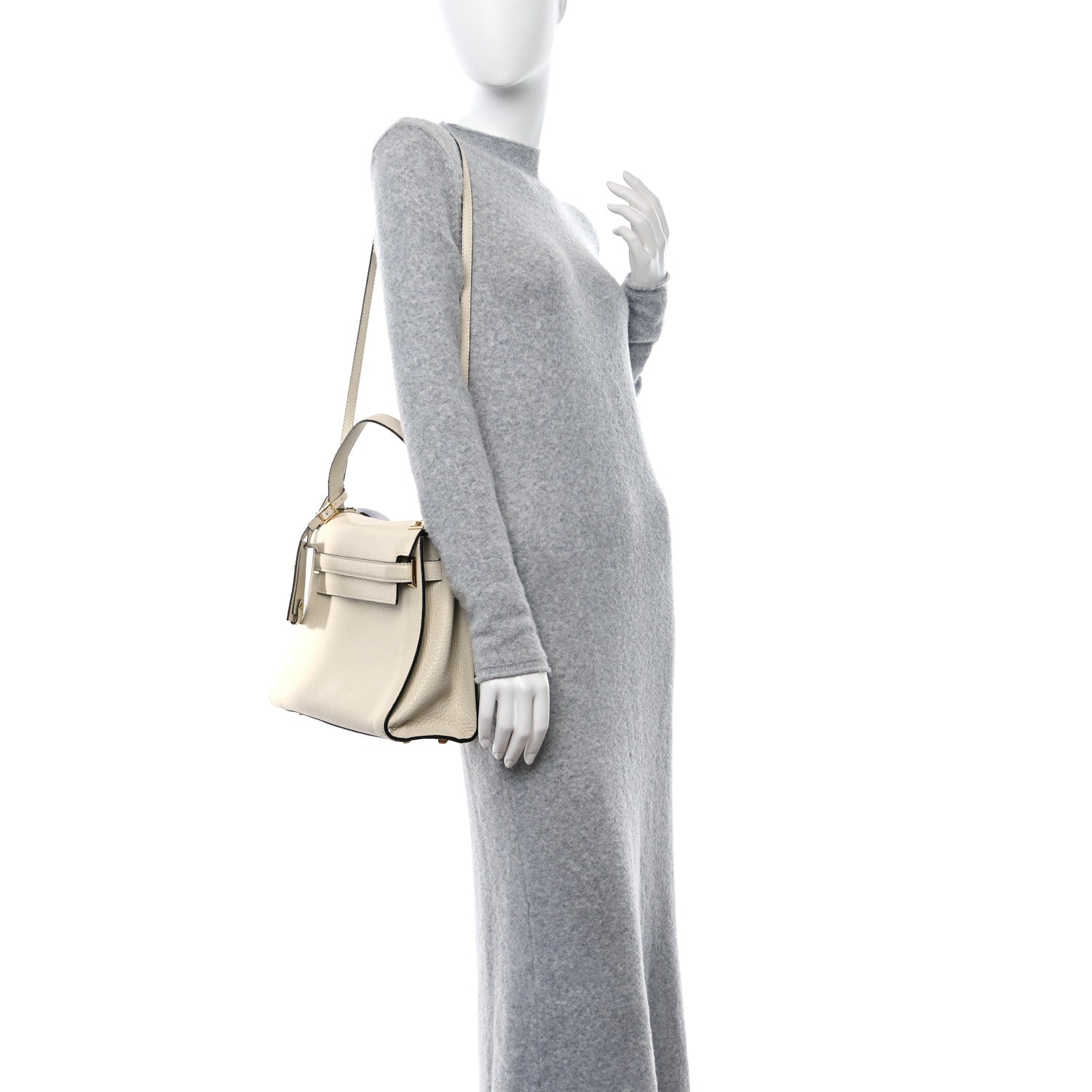 Valentino Garavani Grained Calfskin Medium My Rockstud Frame Bag Light Ivory 2 of 9
