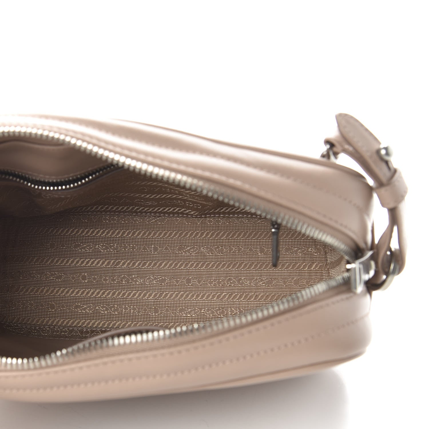 Prada Soft Calfskin Diagramme Crossbody Bag Cipria 5 of 9