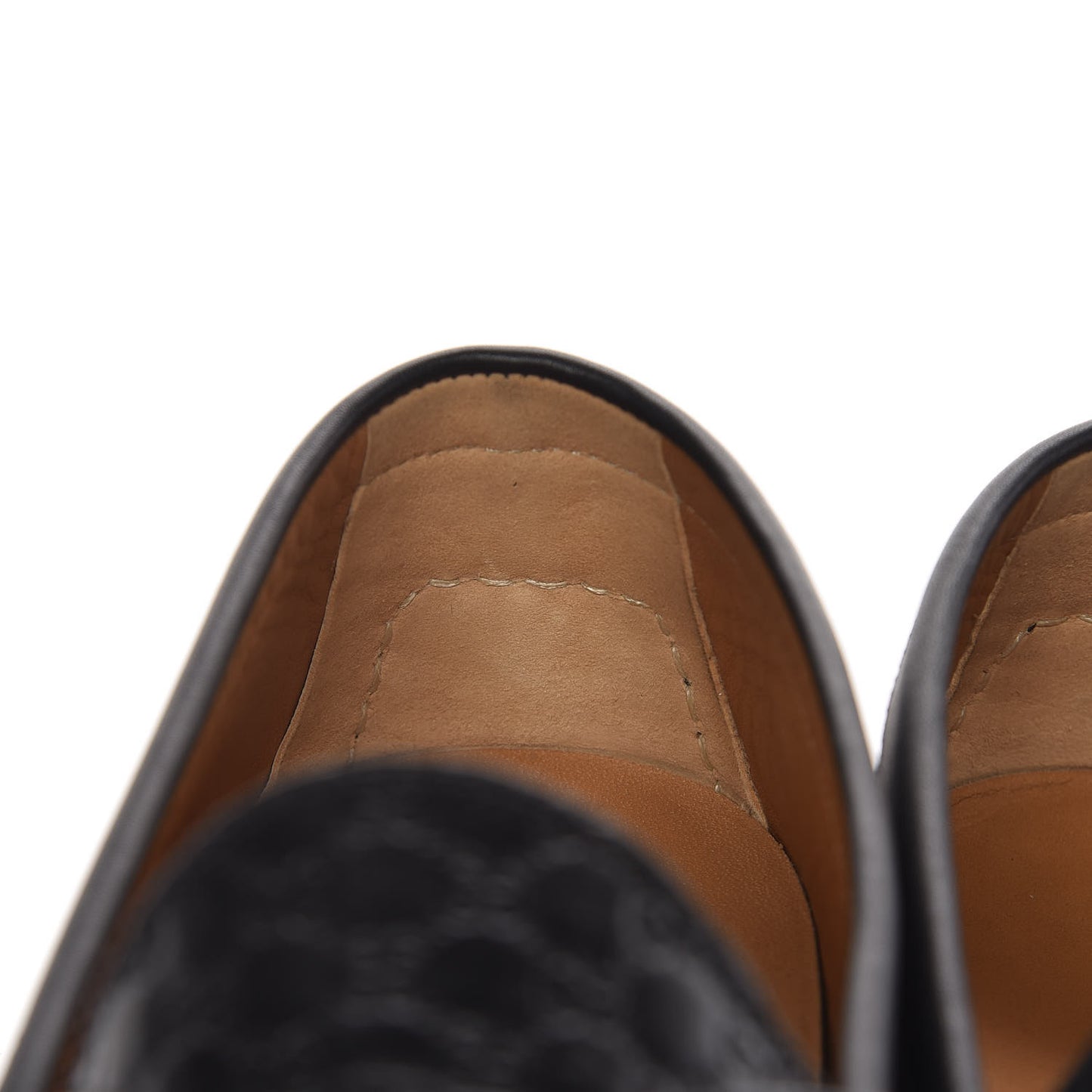 Guccissima Calfskin Mens Driver Loafers 7 Black