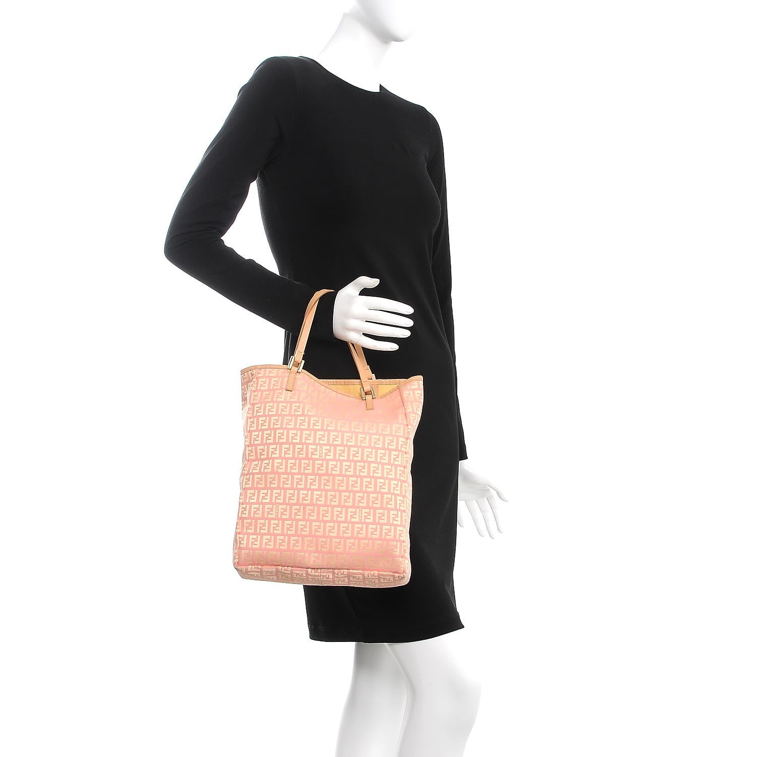 Fendi Zucchino Tote Pink 2 of 14