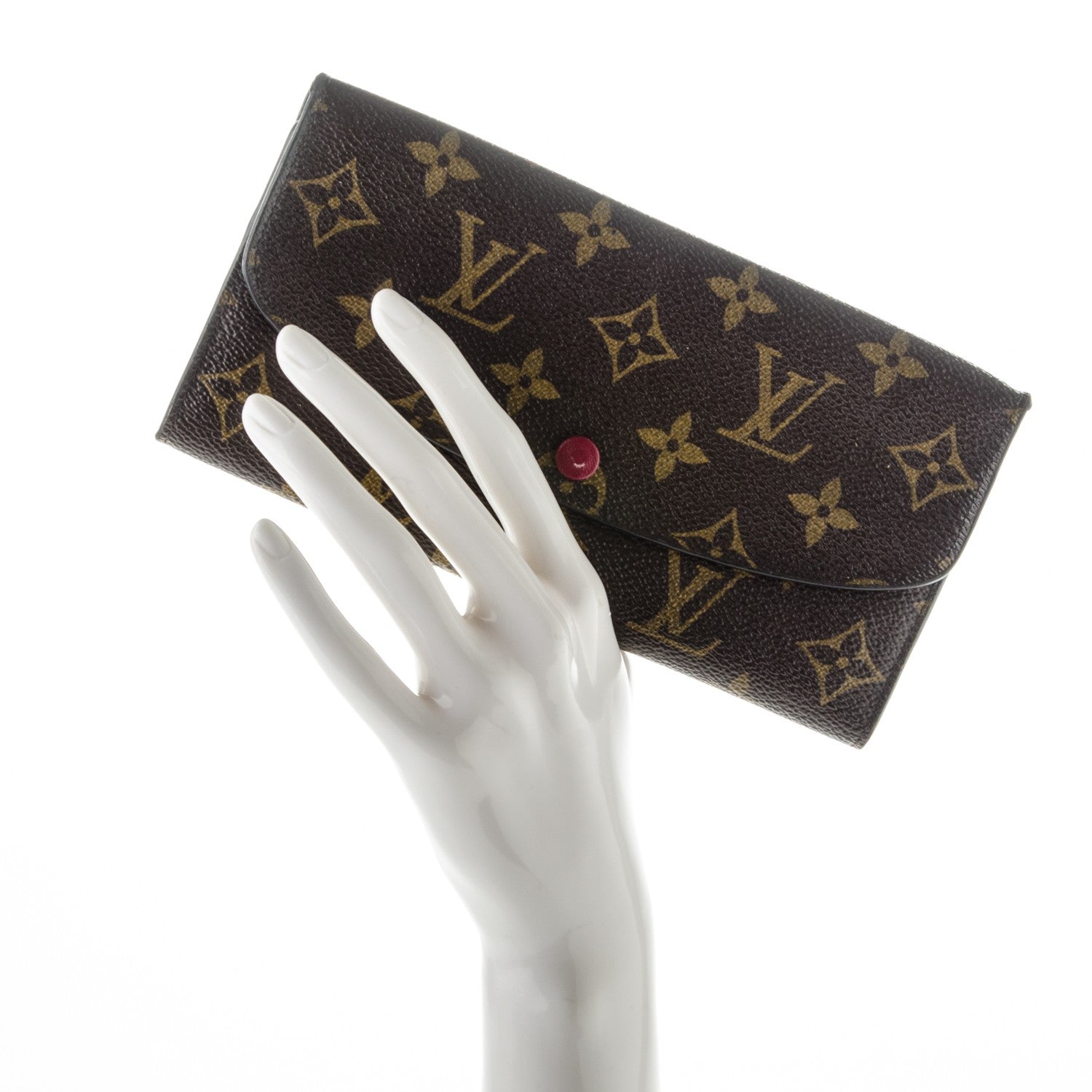 Louis Vuitton Monogram Emilie Wallet Fuchsia 2 of 8