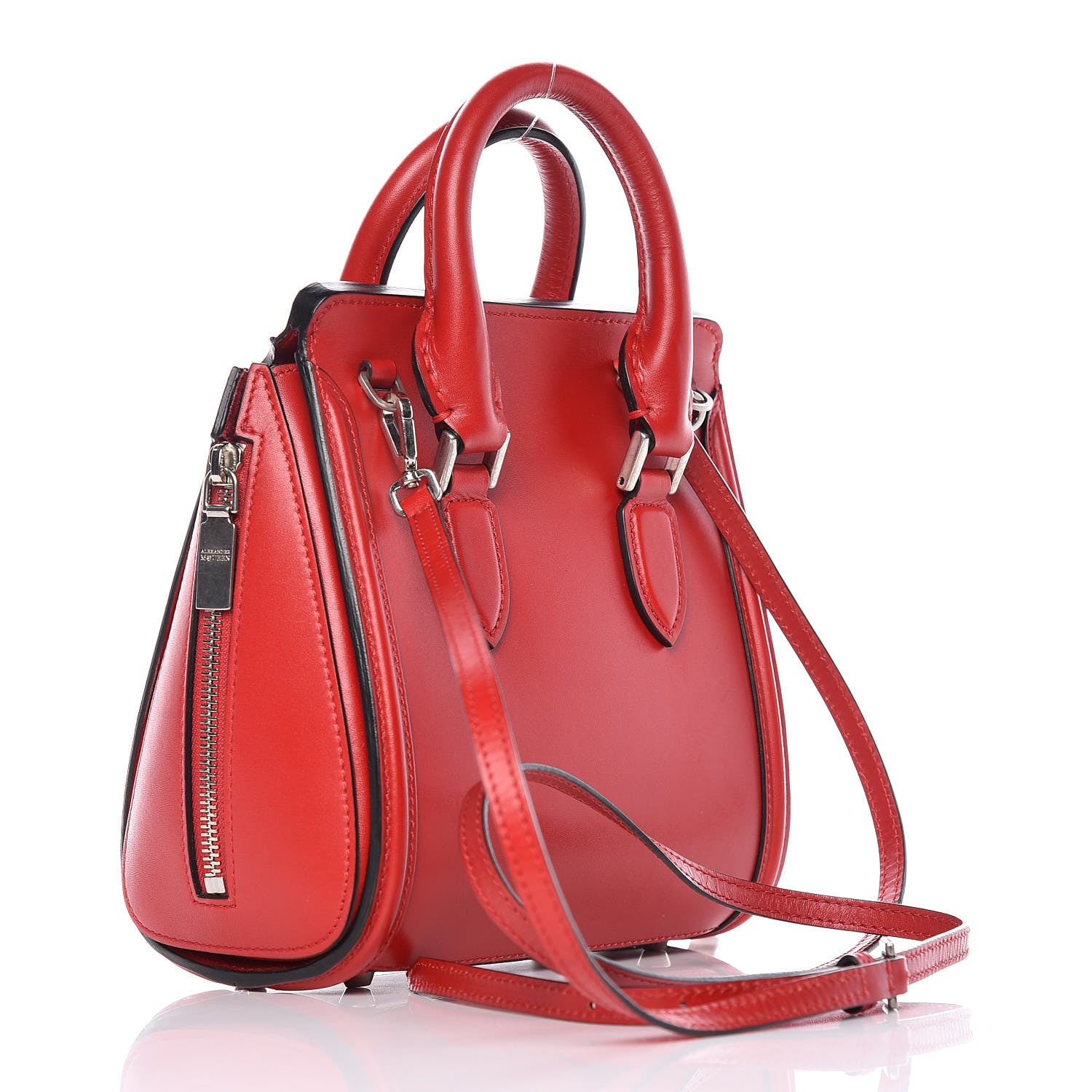 Alexander McQueen Calfskin Mini Heroine Scarlet 3 of 10