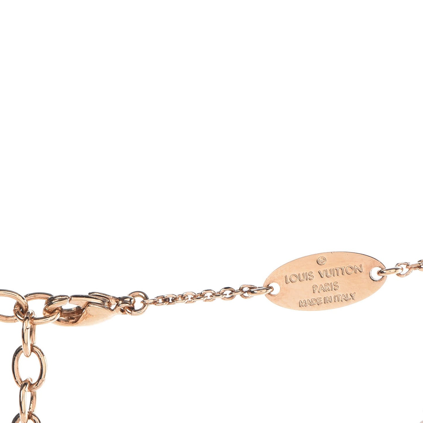 LV And Me Letter F Necklace Gold