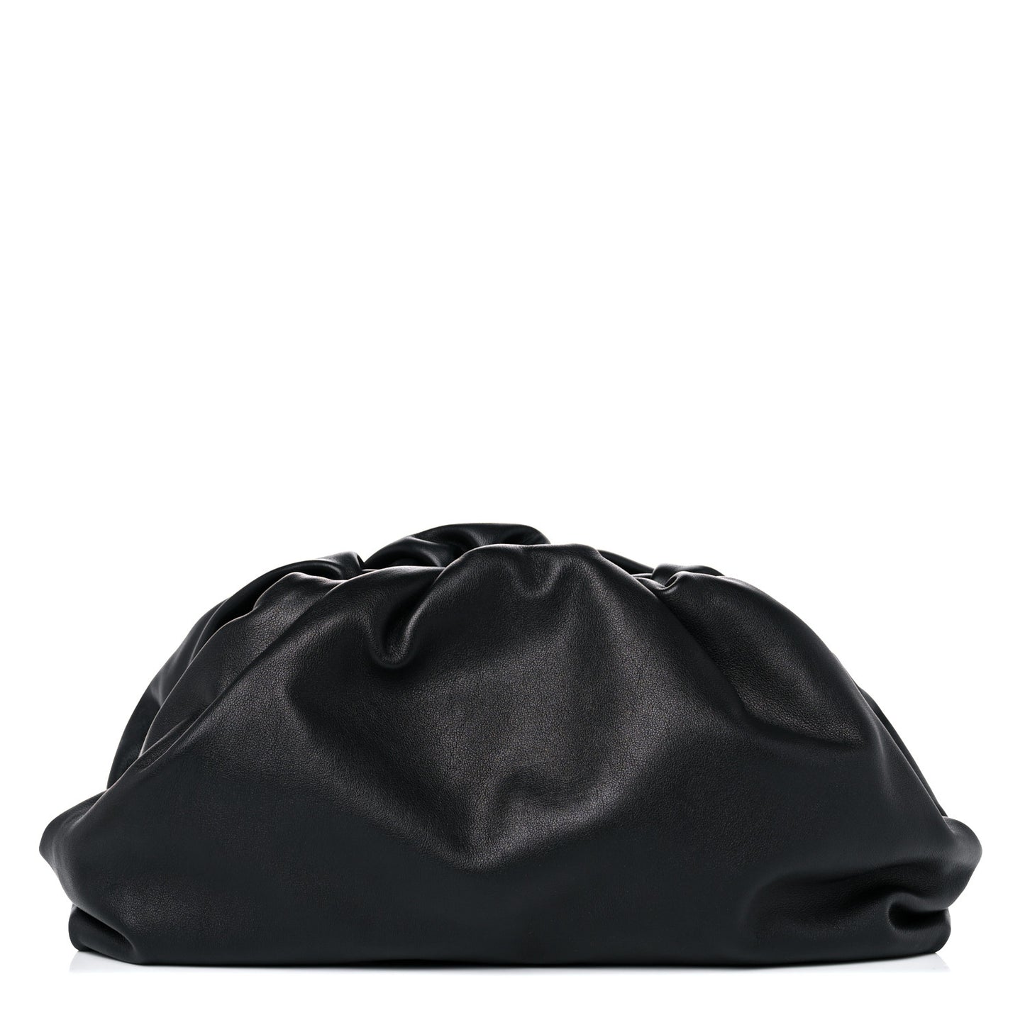 Smooth Butter Calf The Pouch Oversized Clutch Black