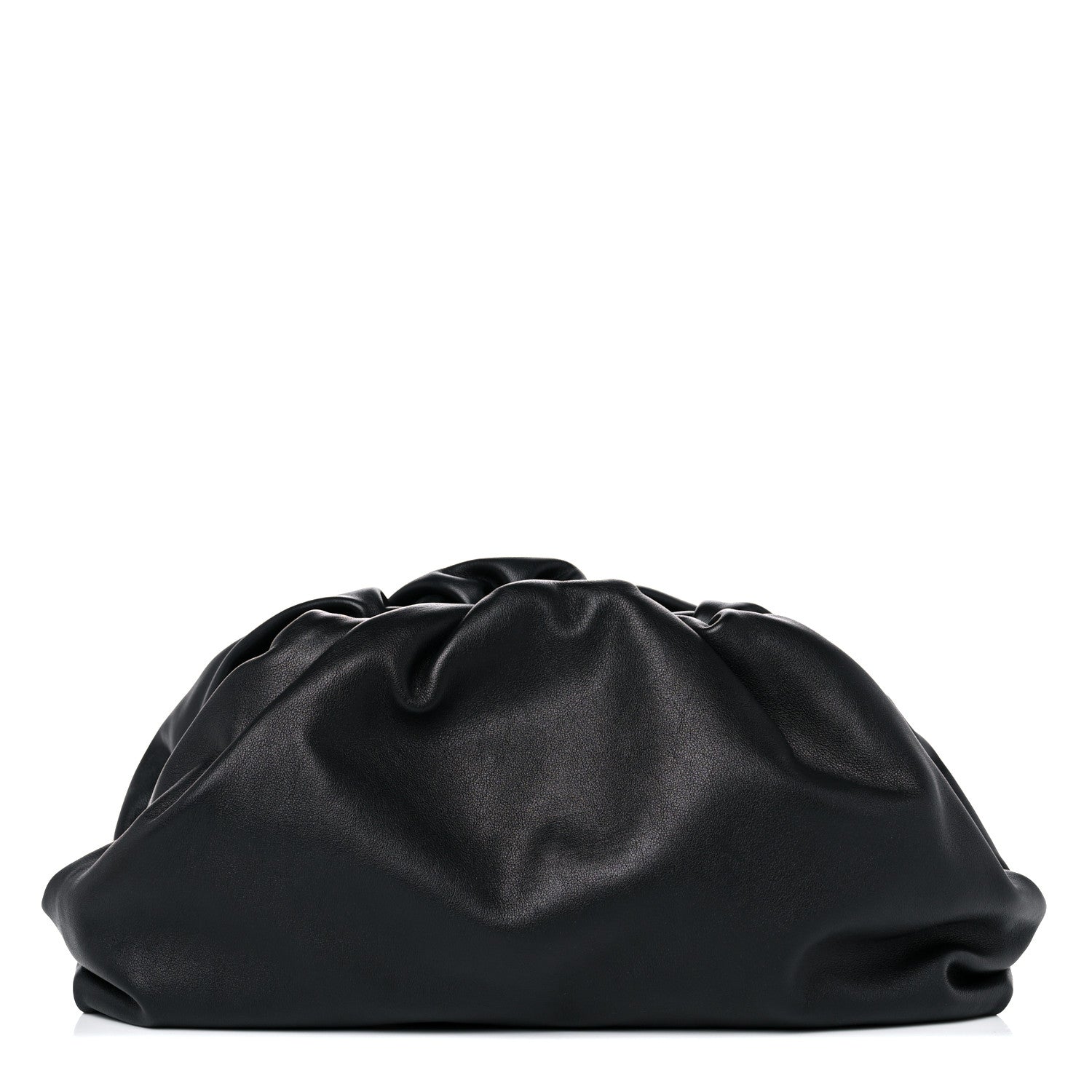 Bottega Veneta Smooth Butter Calf The Pouch Oversized Clutch Black 1 of 9