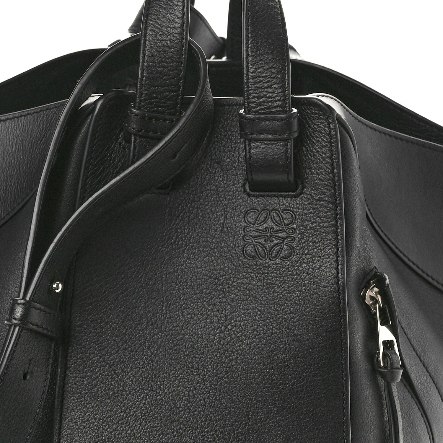 Loewe Calfskin Small Hammock Shoulder Bag Black 8 of 11