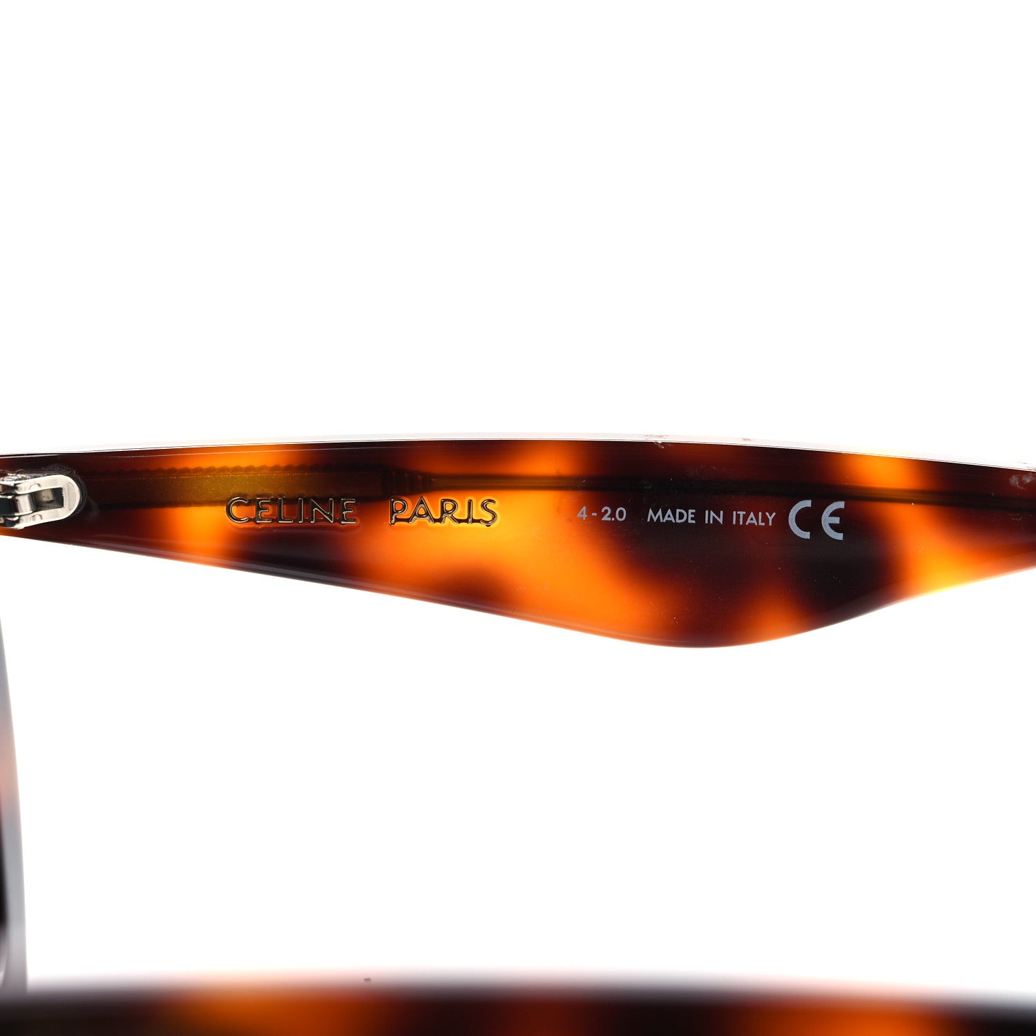 Celine Acetate Cat Eye Sunglasses CL4019IN Tortoise 5 of 7