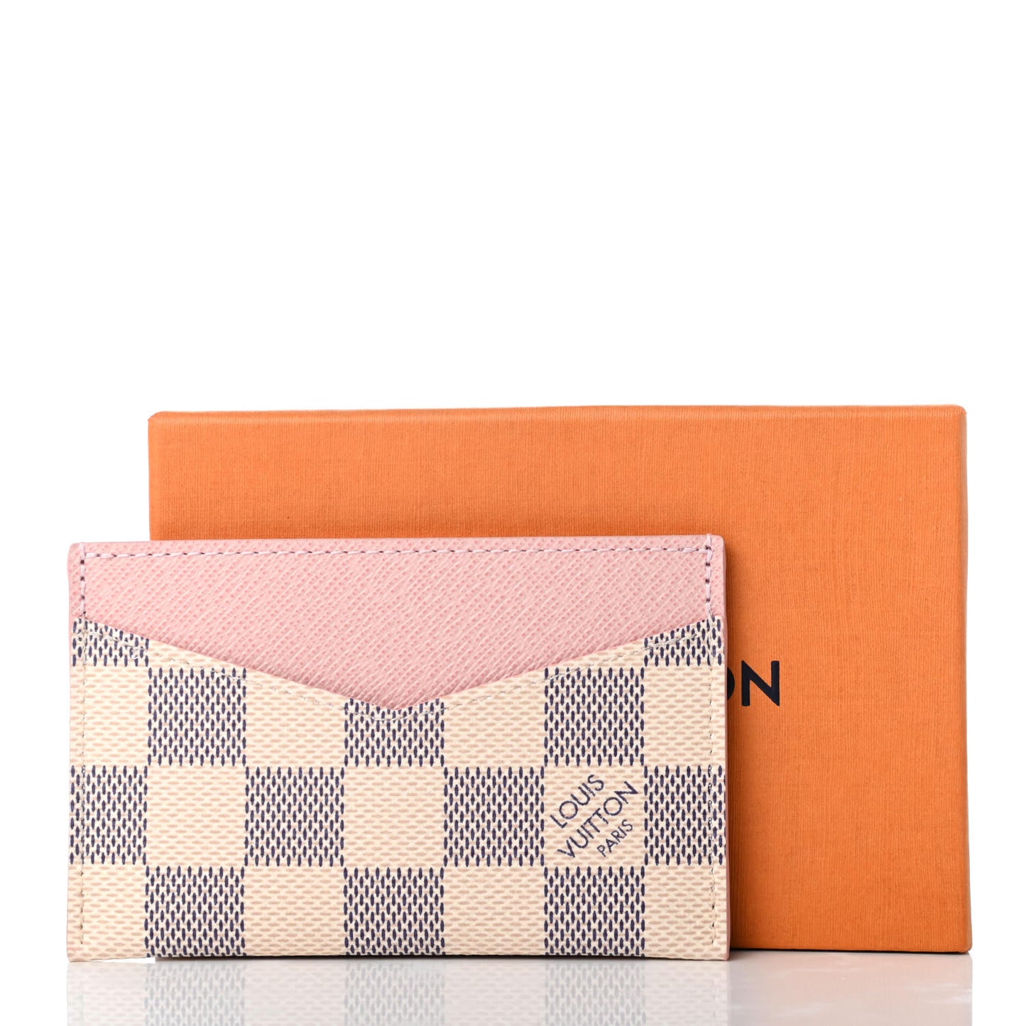 Damier Azur Daily Card Holder Rose Ballerine