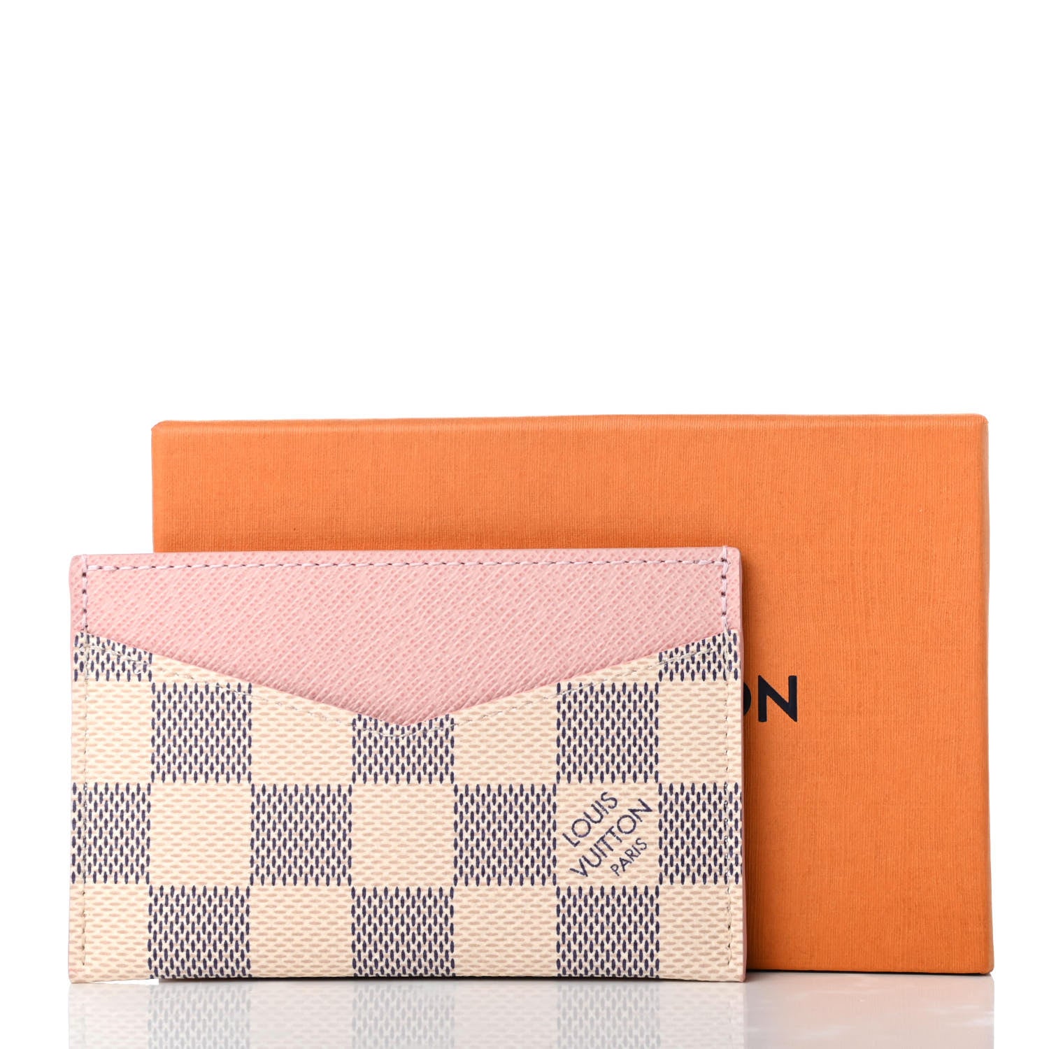 Louis Vuitton Damier Azur Daily Card Holder Rose Ballerine 2 of 6