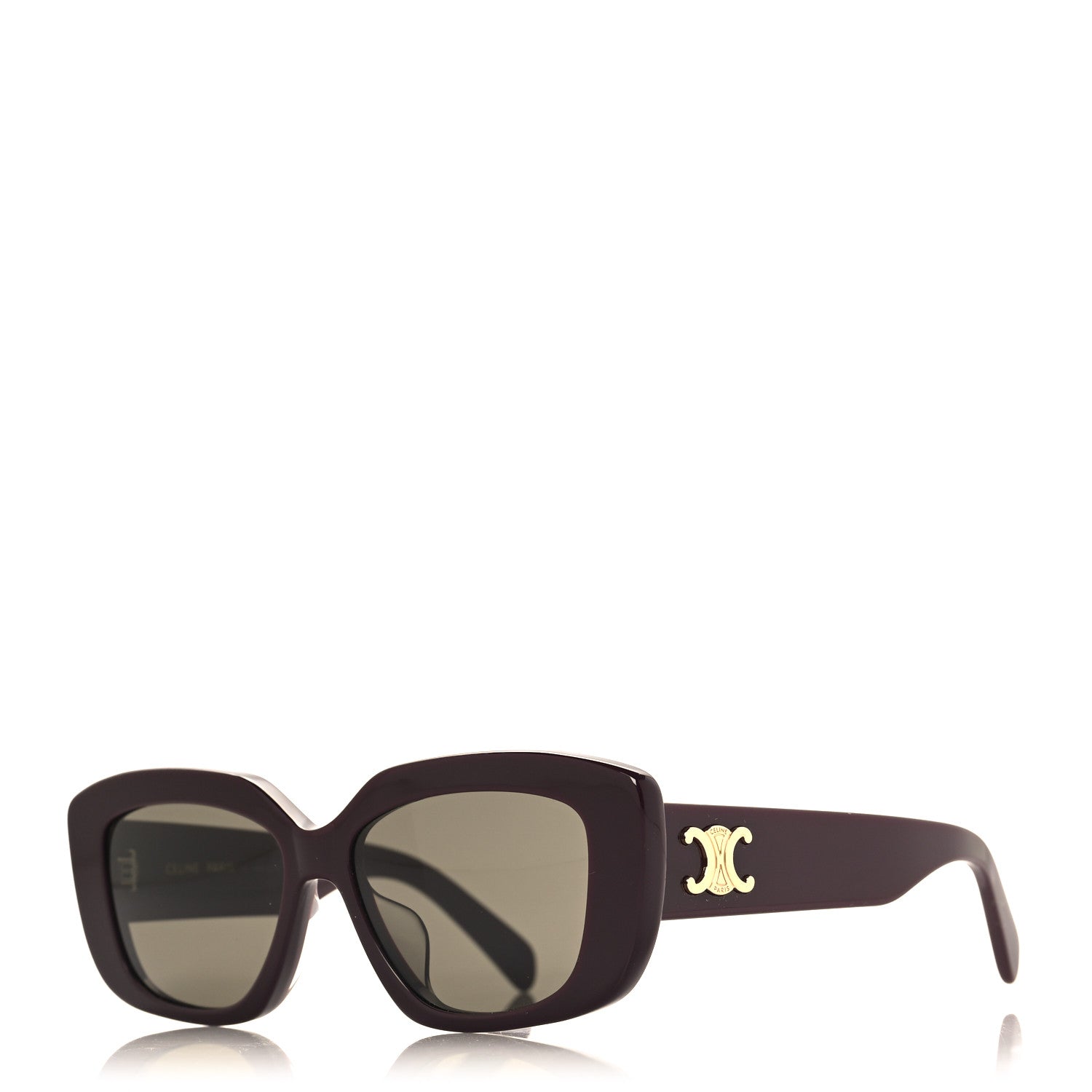 Celine Acetate Triomphe Sunglasses CL40216U Dark Aubergine 1 of 7
