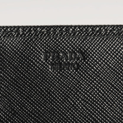 Prada Saffiano Bow Continental Wallet Nero Black 6 of 7