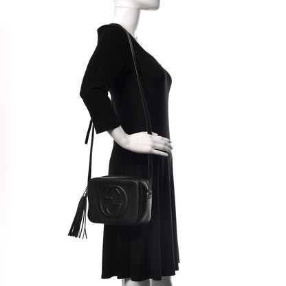 Gucci Pebbled Calfskin Small Soho Disco Bag Black 2 of 10