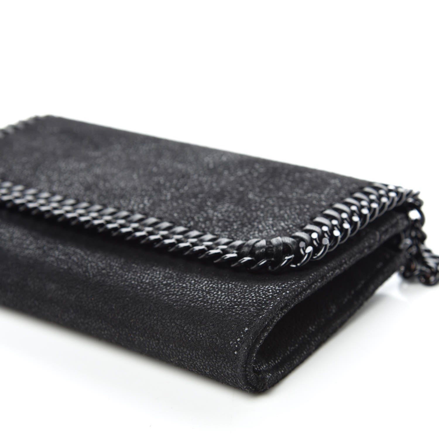 Stella McCartney Shaggy Deer Falabella Crossbody Clutch Black 6 of 9