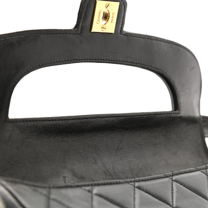 Chanel Lambskin Quilted CC Flap Shoulder Bag Black 11 of 12