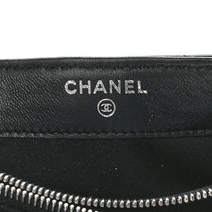 Chanel Lambskin Quilted Crystal Valentine Charms Mini Phone Holder Crossbody Bag Black 6 of 13