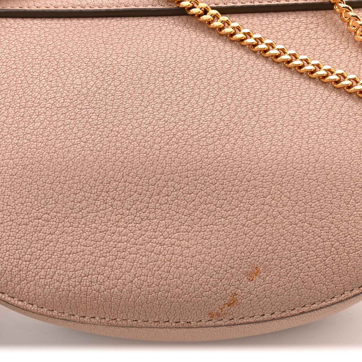 Chloe Grained Lambskin Mini Drew Shoulder Bag Cement Pink 10 of 11