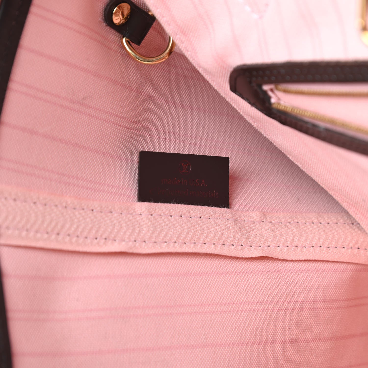 Louis Vuitton Damier Ebene Neo Neverfull MM Rose Ballerine 8 of 17