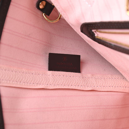 Louis Vuitton Damier Ebene Neo Neverfull MM Rose Ballerine 8 of 17