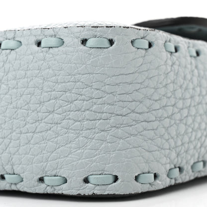 Fendi Cuoio Roma Sellerissima Nappa Sintetica Tape Stitch Mini Baguette Anice 10 of 11