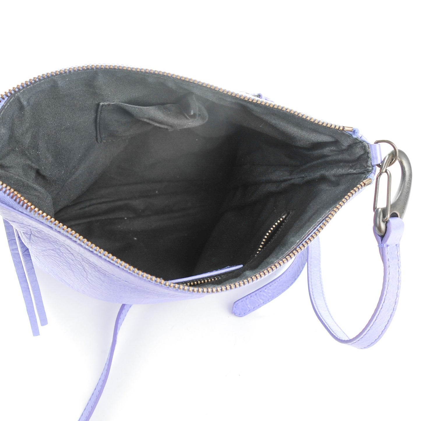 Agneau Classic Hardware Flat Crossbody Mauve