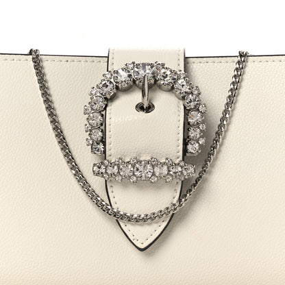 Jimmy Choo Calfskin Crystal Cheri Clutch White 7 of 10