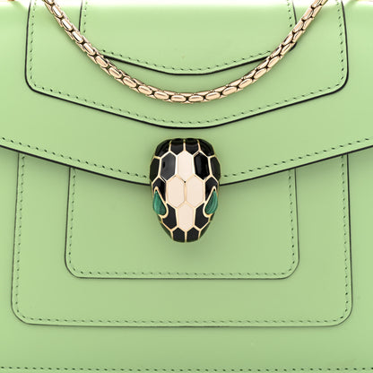 Bulgari Calfskin Serpenti Forever Crossbody Bag Green 9 of 14