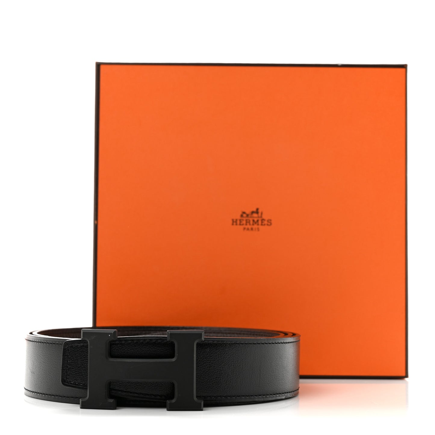 Box Togo 32mm Matte H Belt 100 40 Black Chocolate