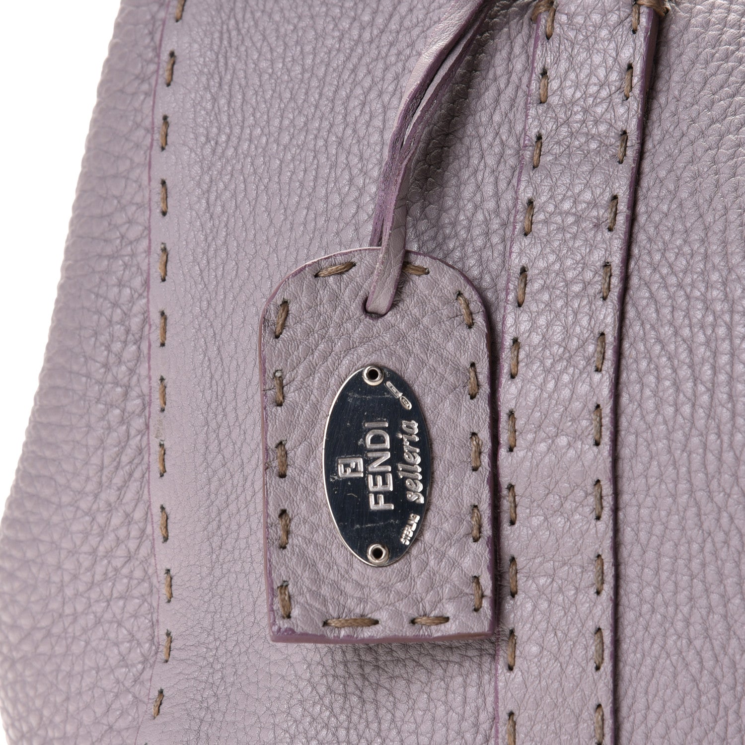 Fendi Calfskin Romano Selleria Medium Linda Satchel Pink 10 of 13