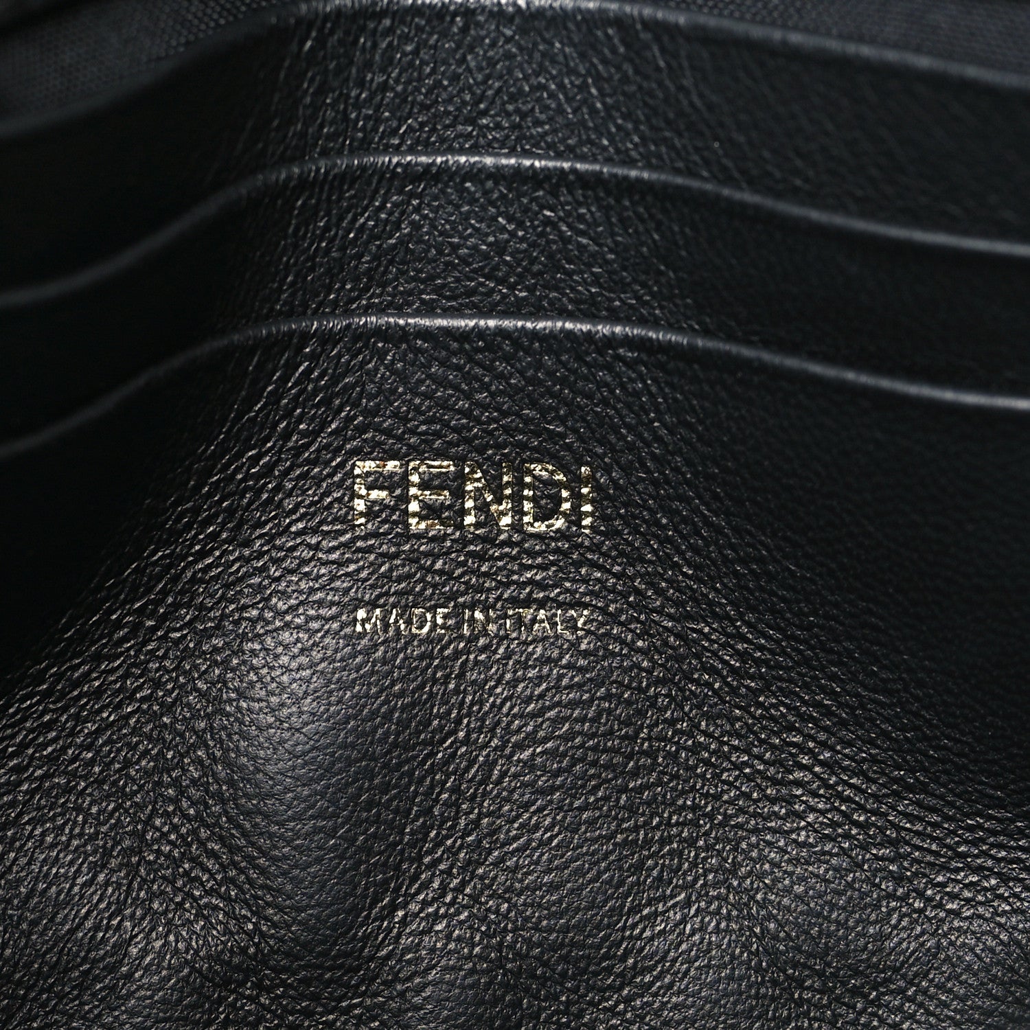 Fendi Nappa FF 1974 Embossed Mini Baguette Black 6 of 10