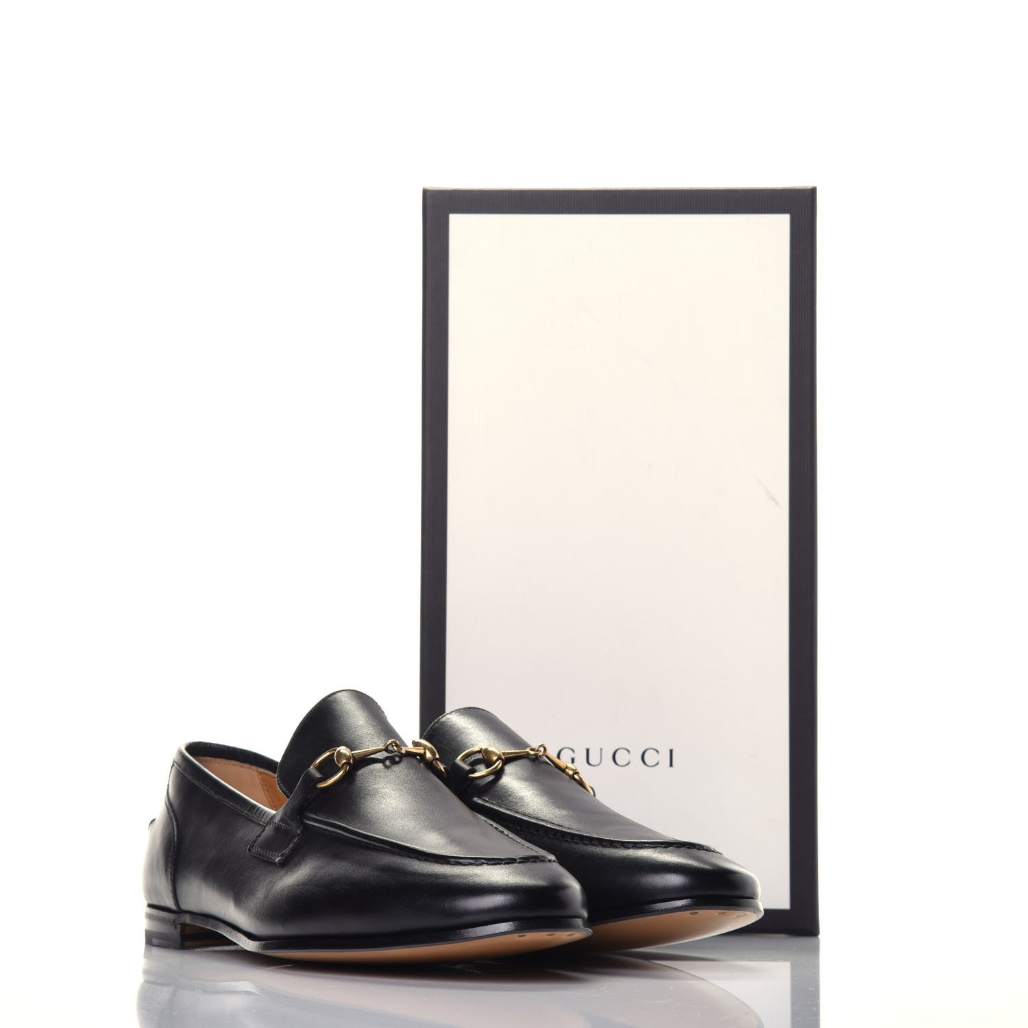 Gucci Calfskin Womens Jordaan Loafers 40 Black 9 of 9