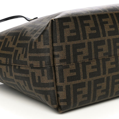 Fendi Zucca Spalmati Patent Baguette Print Medium Roll Tote Tobacco Yellow 10 of 13