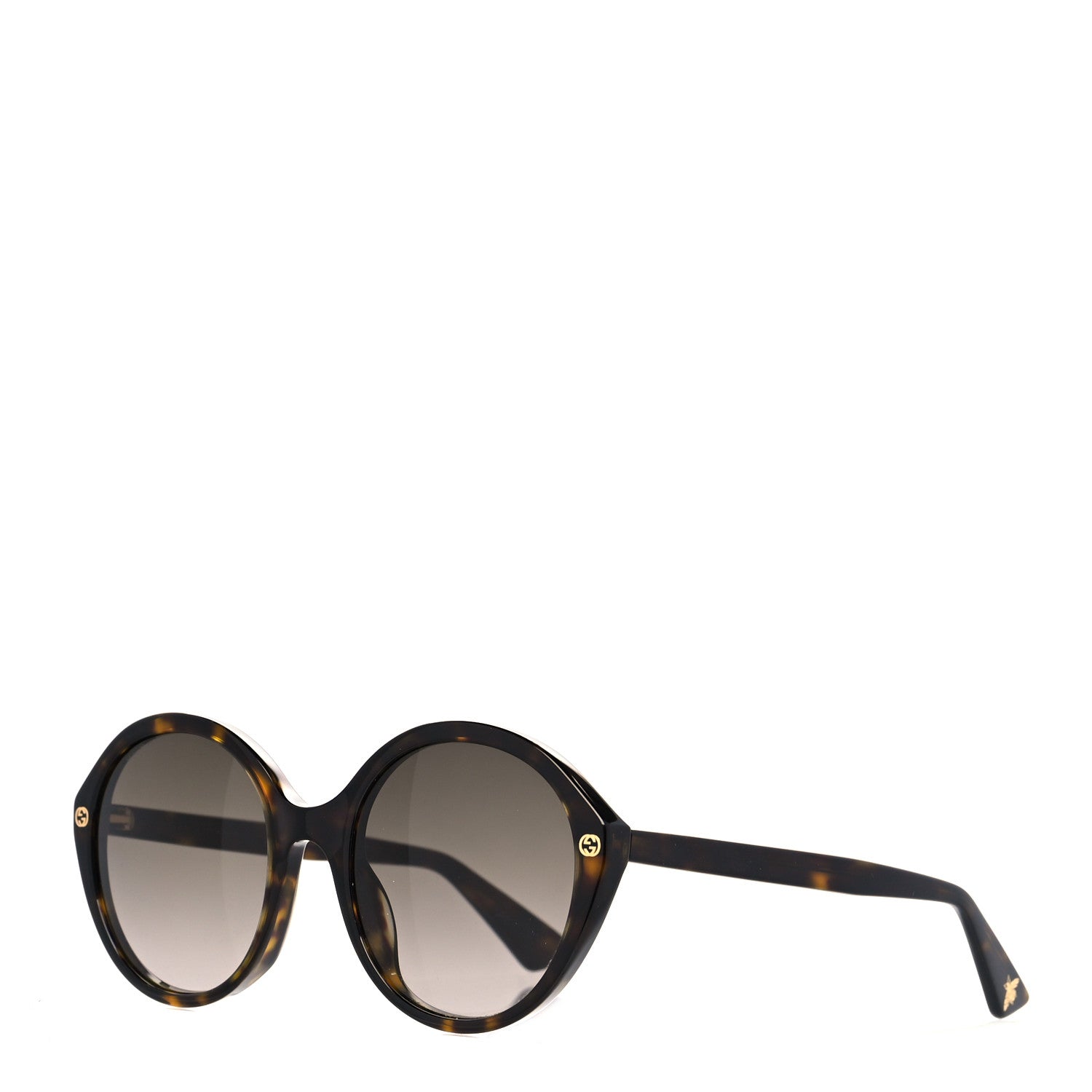 Gucci Acetate Round Sunglasses GG0023S Tortoise 1 of 7
