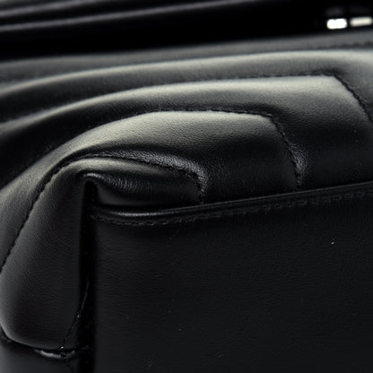 Saint Laurent Calfskin Y Quilted Monogram Small Loulou Chain Satchel Black 11 of 15
