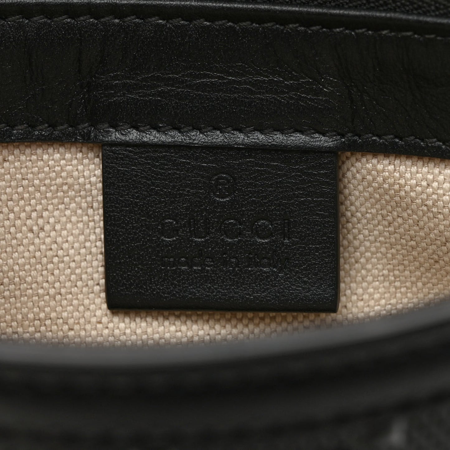 Calfskin GG Tennis Embossed Messenger Bag Black