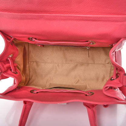Jimmy Choo Grainy Calf Small Rosalie Satchel Geranium 5 of 8