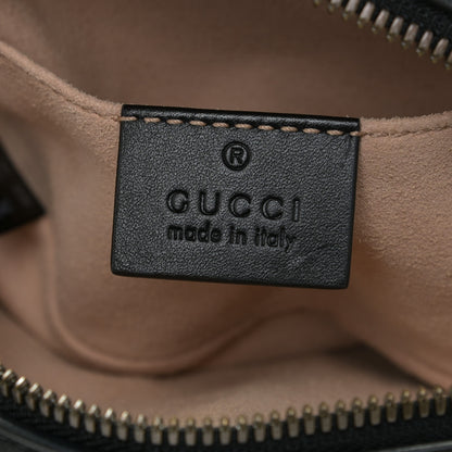 Gucci Calfskin Matelasse GG Marmont Belt Bag 65 26 Black 8 of 10
