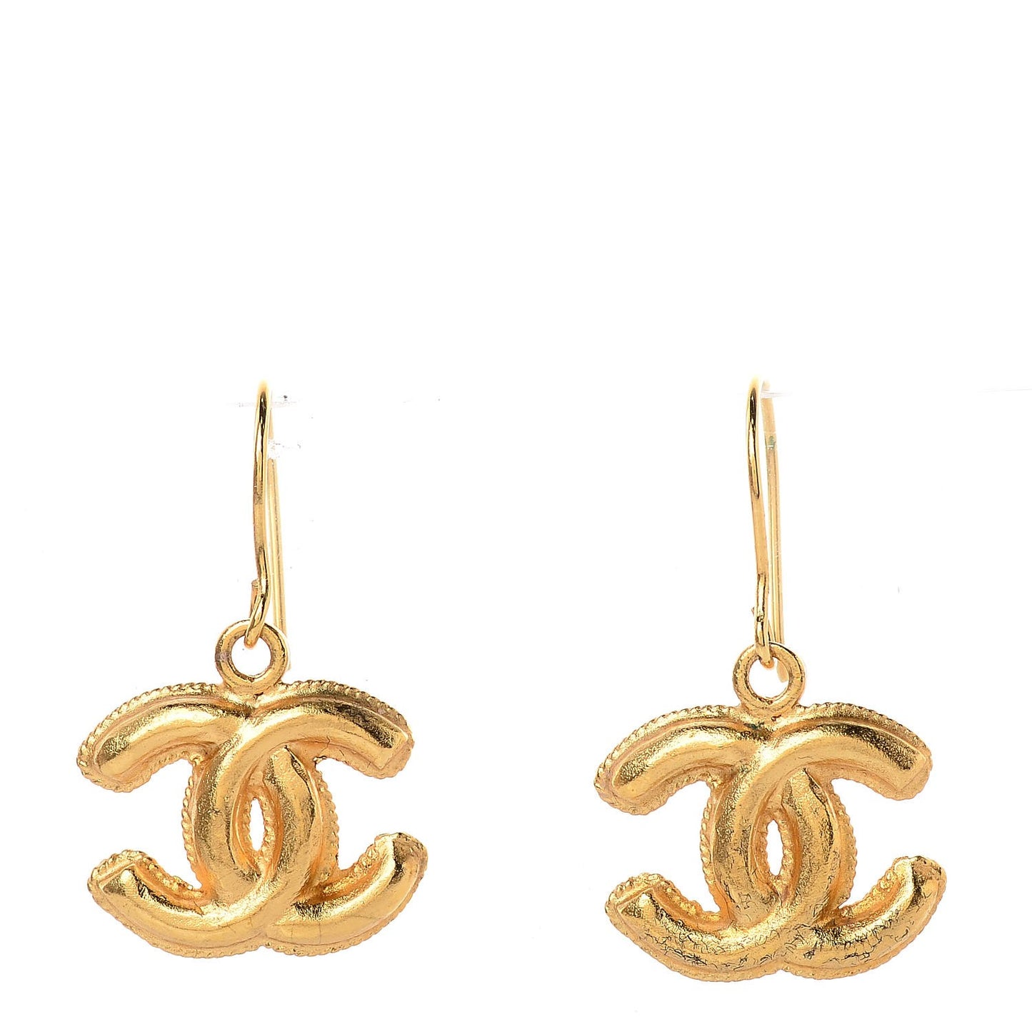 CC Drop Earrings Gold