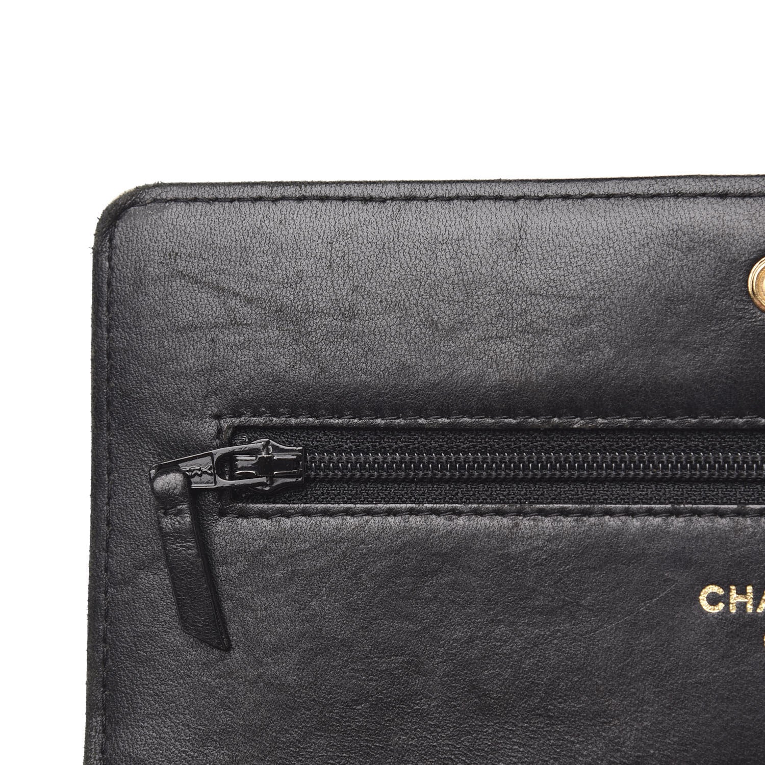 Chanel Lambskin Quilted Boy Wallet On Chain WOC Black 15 of 20