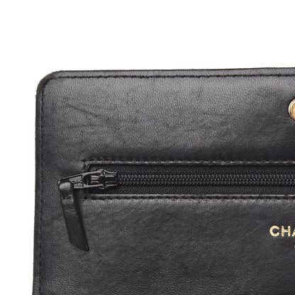 Chanel Lambskin Quilted Boy Wallet On Chain WOC Black 15 of 20
