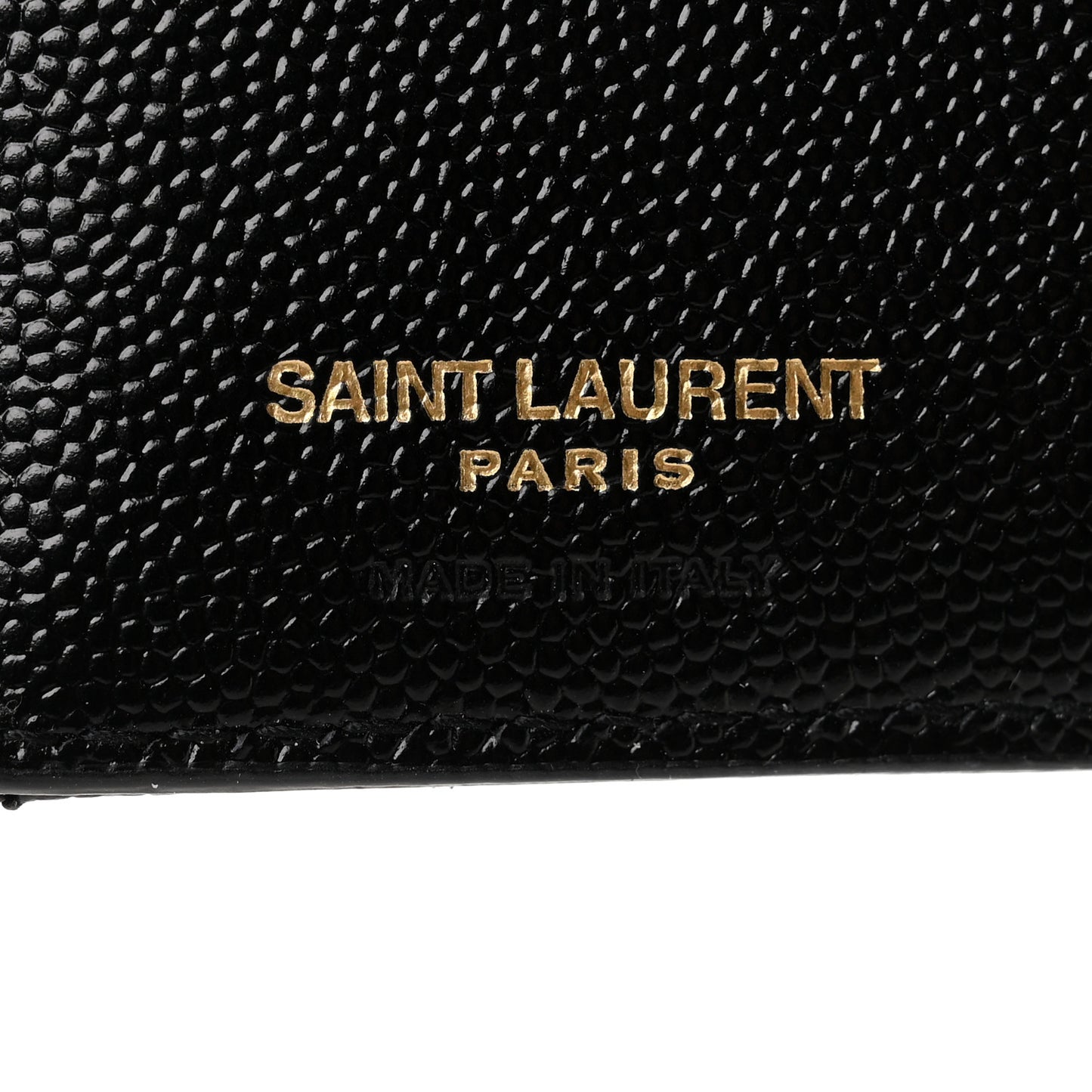 Grain De Poudre Matelasse Chevron Monogram Zipped Card Case Black